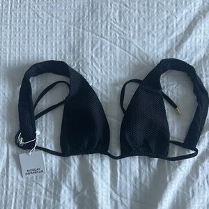 Monday Swimwear Black Chevron Palm Springs Top